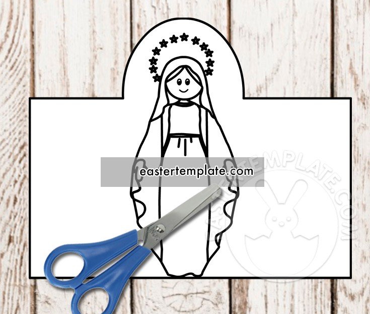 immaculate conception paper craft