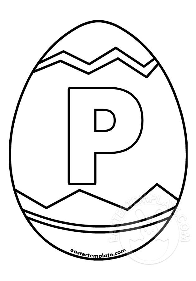letter p easter egg