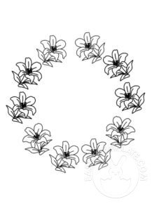lily flower wreath