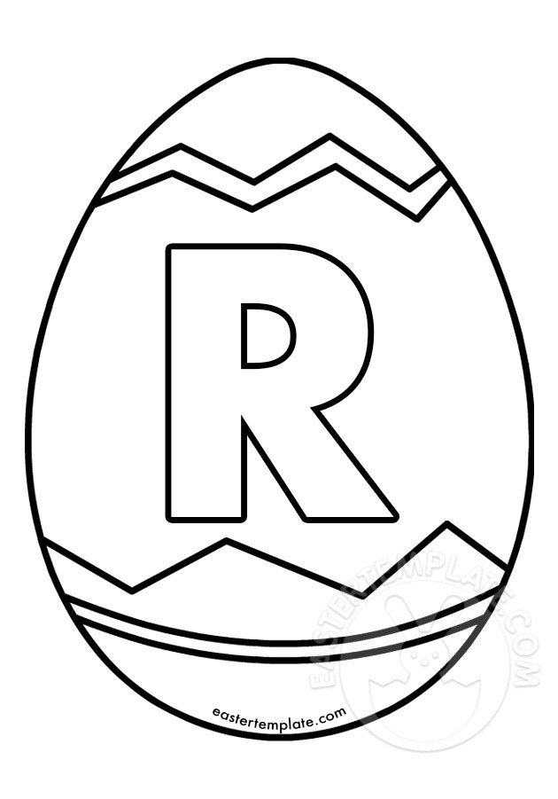 letter r easter egg