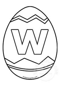 letter w easter egg