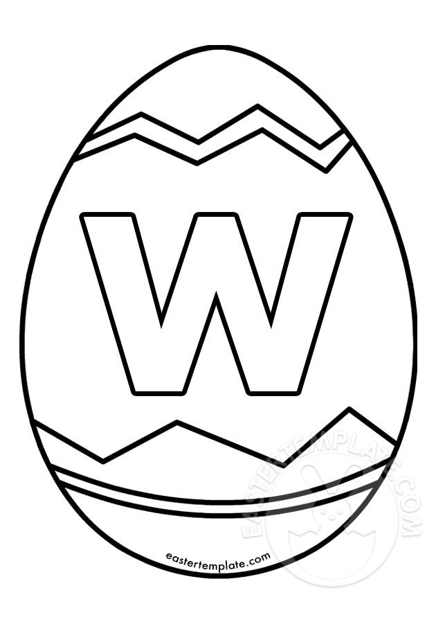 letter w easter egg