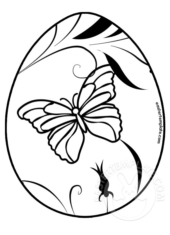 easter egg butterfly