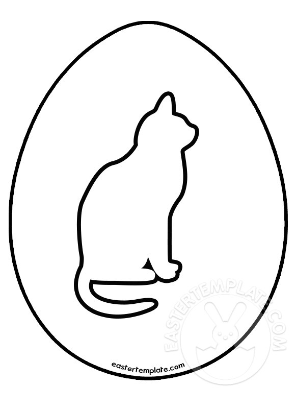 easter egg cat