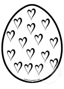 easter egg hearts