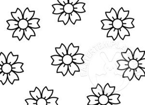 flower pattern black