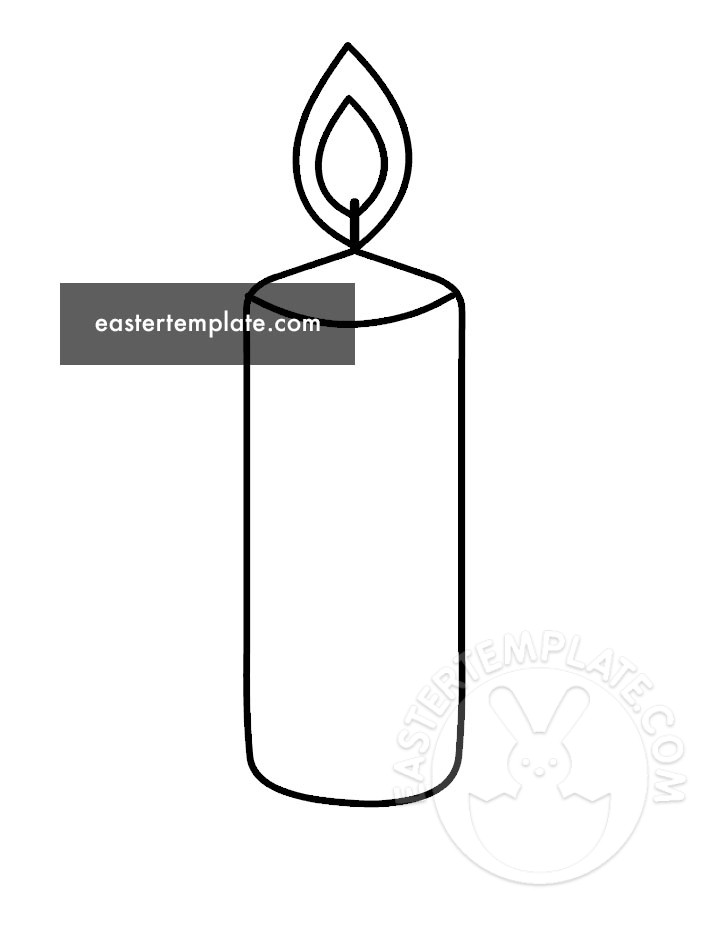 Printable Candle Template Easter Template Printable Candle Template Easter Template