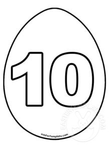 number 10 easter egg