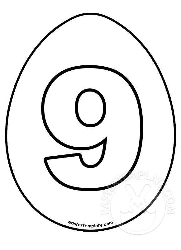 number 9 easter egg