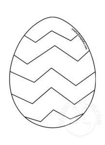 easter egg zig zag lines