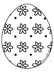 egg with small flowers