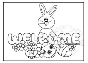 easter welcome sign
