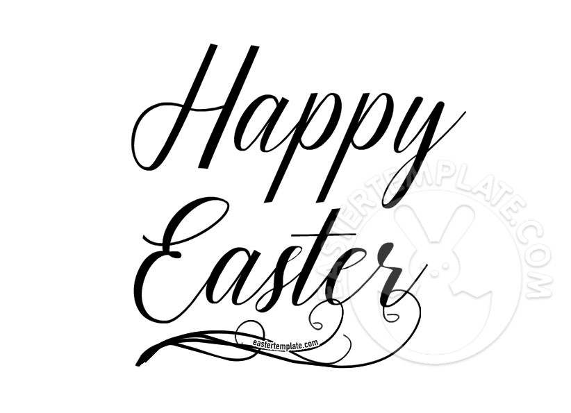 happy easter calligraphy