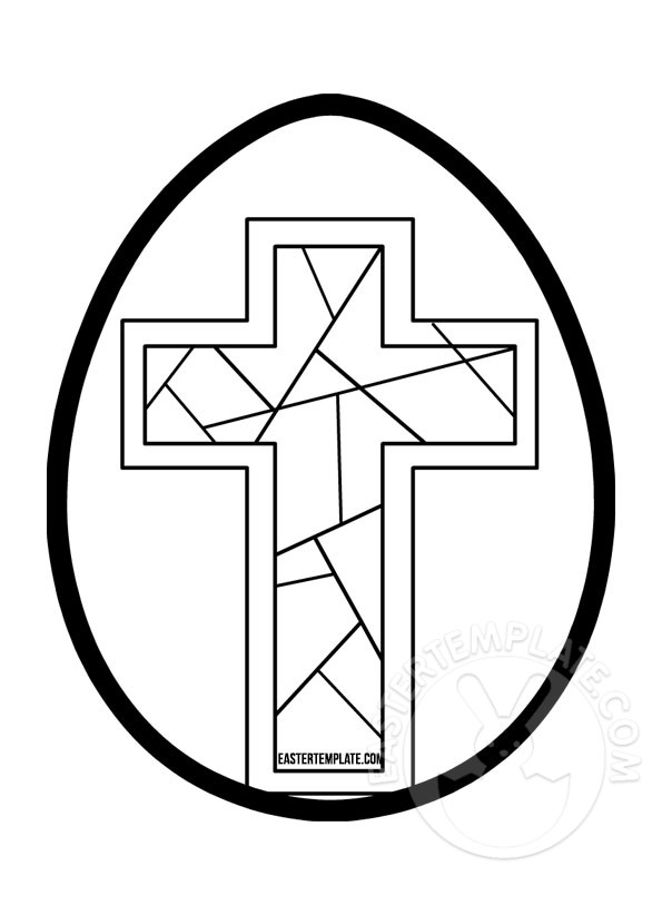 stained glass easter cross