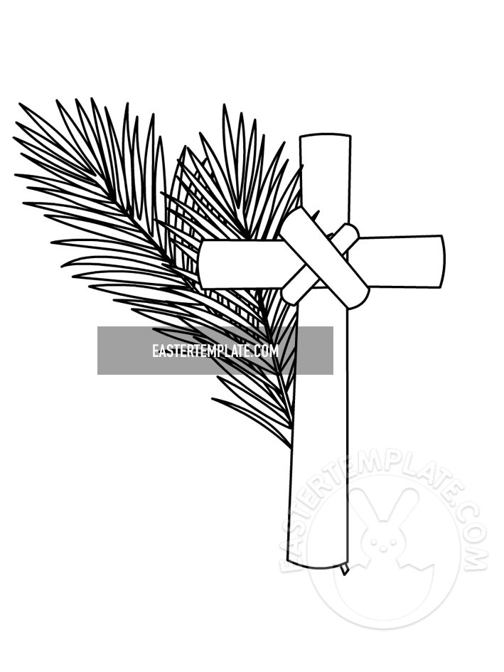 Palm Cross Easter Template Palm Cross Easter Template