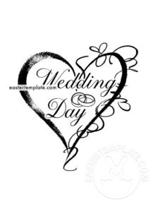 wedding day lettering