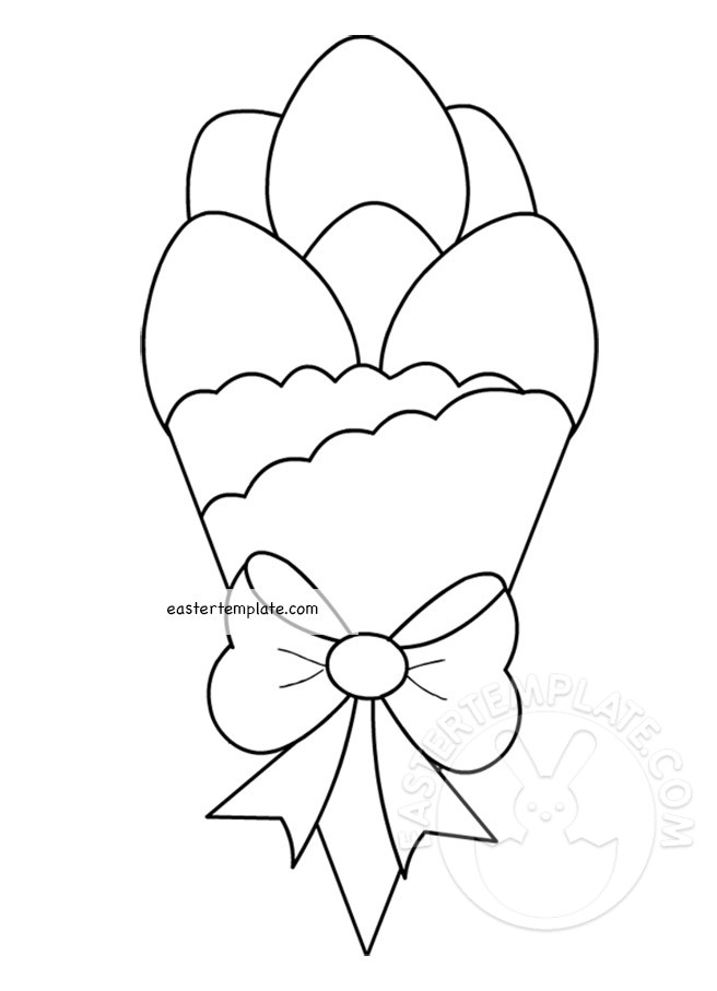 Egg Bouquet - Easter Template