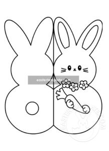 easter rabbit carrot card