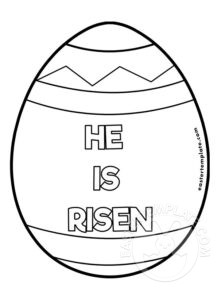 easter egg he is risen