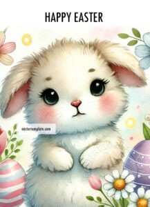 watercolor easter bunny