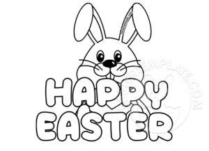 bubble letter happy easter