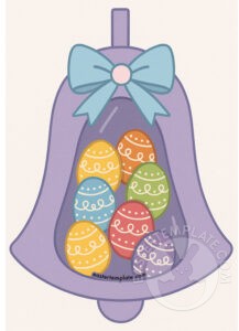 easter bell treat holder