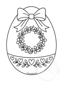 floral easter egg