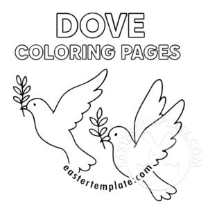 dove coloring pages