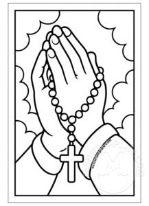 rosary hands praying