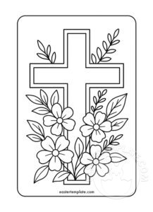 easter cross flowers