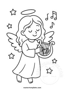 angel playing music
