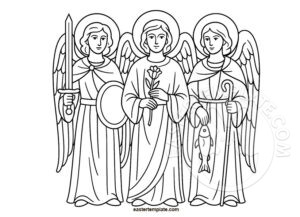 archangels coloring page