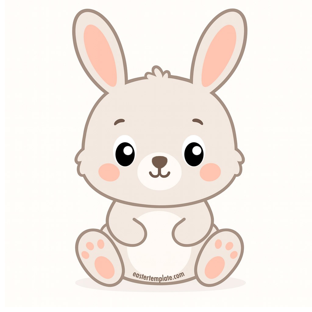 baby bunny clipart 1