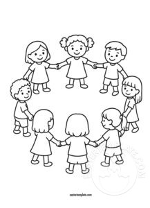 circle children holding hands