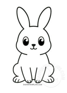 little rabbit outline
