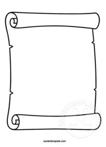 scroll coloring page