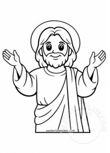 jesus coloring page
