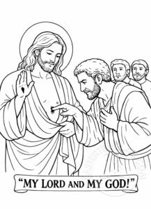 doubting thomas coloring page