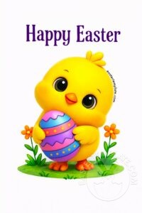 happy easter little chick