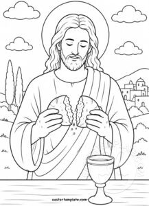 jesus breaking bread