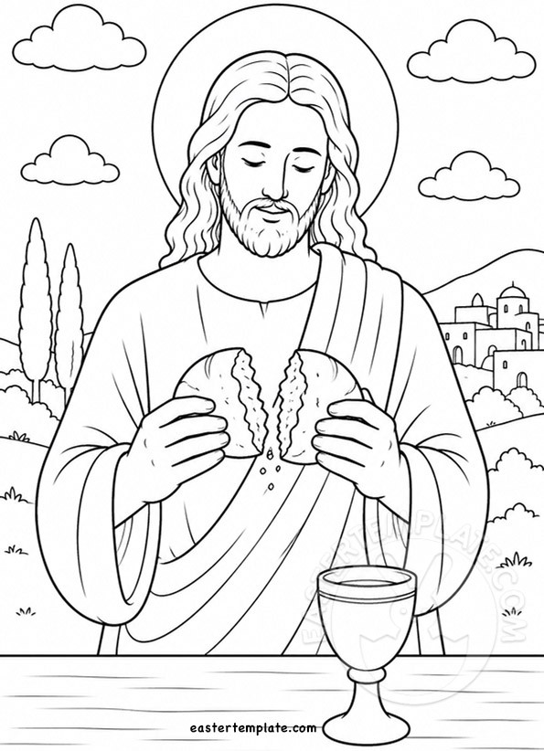 jesus breaking bread