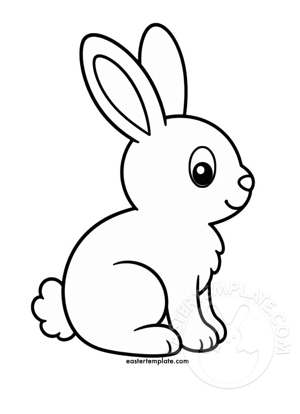 Bunny side view drawing 1 bunny side view drawing