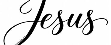jesus in cursive